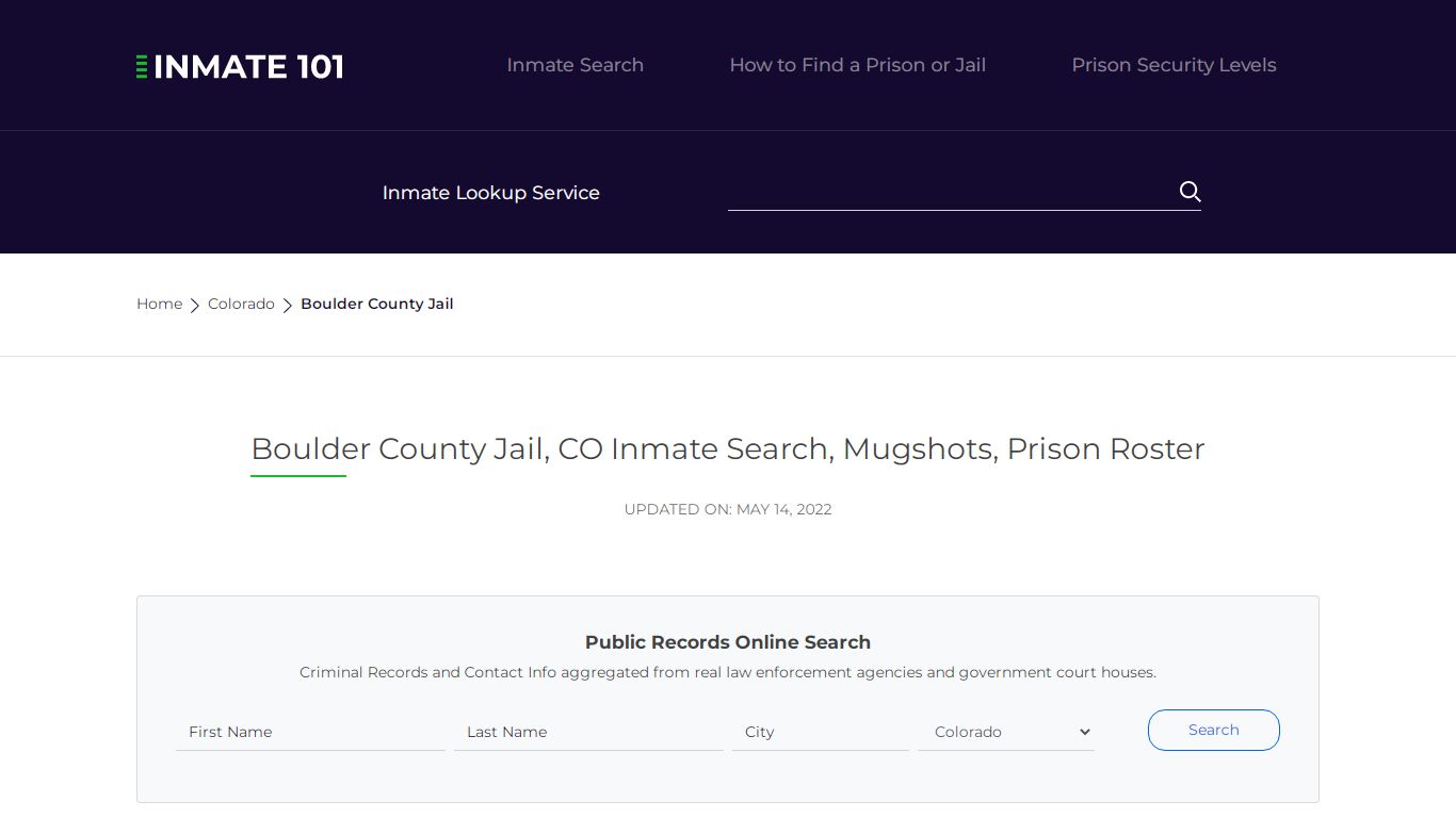 Boulder County Jail, CO Inmate Search, Mugshots, Prison ...